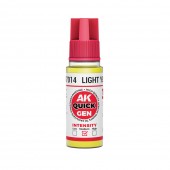 AK Interactive AK17014 LIGHT YELLOW 18 ml - QUICK GEN