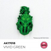 AK Interactive AK17018 VIVID GREEN 18 ml - QUICK GEN