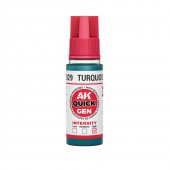 AK Interactive AK17029 TURQUOISE BLUE 18 ml - QUICK GEN