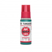 AK Interactive AK17030 TURQUOISE GREEN 18 ml - QUICK GEN