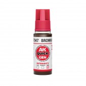 AK Interactive AK17047 BROWN BLACK 18 ml - QUICK GEN