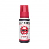 AK Interactive AK17052 NIGHT BLACK 18 ml - QUICK GEN
