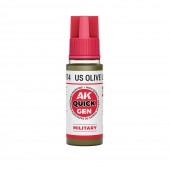 AK Interactive AK17074 US OLIVE UNIFORM 18 ml - QUICK GEN