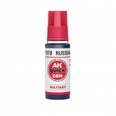 AK Interactive AK17078 RUSSIAN BLUE 18 ml - QUICK GEN