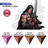 AK Interactive AK17506 HUMAN FLESH (QUICK GEN SET)