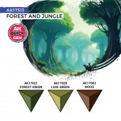 AK Interactive AK17513 FOREST & JUNGLE (QUICK GEN SET)