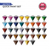 AK Interactive AK17601 QUICK PAINT SET - 36 QUICK GEN COLORS (+2 FREE BRUSHES)