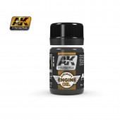 AK Interactive AK2019 AIRCRAFT ENGINE OIL (35 ml)  - Air Weathering Product