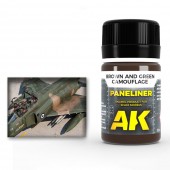 AK Interactive AK2071 Paneliner for brown and green camouflage 35ml