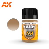 AK Interactive AK261 OCHRE FOR SAND/LIGHT FILTER FOR WOOD - Weathering Products (35 ml)