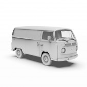 AK Interactive AK35025 T2 MODEL 1972 Commercial Van 1:35