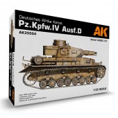 AK Interactive AK35504 Pz.Kpfw.IV Ausf.D Deutsche Afrika Korps 1:35