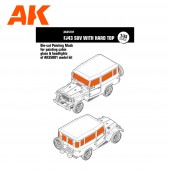 AK Interactive AK35701 1:35 DIE-CUT PAINTING MASK FOR PAINTING CABIN GLASS & HEADLIGHTS OF AK35001 MODEL KIT