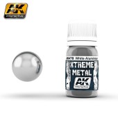 AK Interactive AK478 XTREME WHITE ALUMINIUM  (30 ml) - Xtreme Metal Color