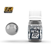 AK Interactive AK481 XTREME METAL POLISHED ALUMINIUM  (30 ml) - Xtreme Metal Color