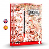 AK Interactive AK523 AK Learning 13 Tecnicas de envejecimiento con lapiz acuarelable Spanish