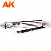 AK Interactive AK573 AK Table Top Synthetic Brush Numbers 0,1,2 Set
