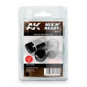 AK Interactive AK616 MIX N READY (4 EMPTY JARS WHITH LABELS)