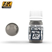 AK Interactive AK669 XTREME METAL TITANIUM  (30 ml) - Xtreme Metal Color