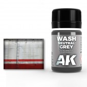 AK Interactive AK677 NEUTRAL GREY FOR WHITE/BLACK WASH