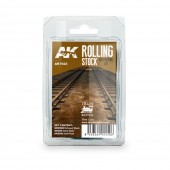 AK Interactive AK7023 ROLLING STOCK WEATHERING SET TRAIN SERIES