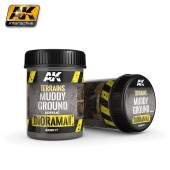 AK Interactive AK8017 TERRAINS MUDDY GROUND - (250 ml, Acrylic)  - Texture Products
