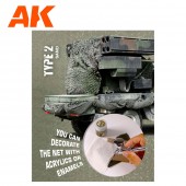 AK Interactive AK8062 REGULAR CAMOUFLAGE NET Type 2 BROWN