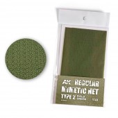 AK Interactive AK8067 REGULAR CAMOUFLAGE NET Type 2 FIELD GREEN