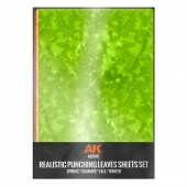 AK Interactive AK8147 PUNCHING LEAVES SHEETS SET (4 units of A4-size sheets)