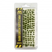 AK Interactive AK8275 DARK GREEN TUFTS 2MM