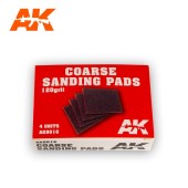 AK Interactive AK9016 Coarse Sanding Pads 120 grit. 4 units