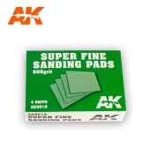 AK Interactive AK9019 Super Fine Sanding Pads 800 grit.4 units