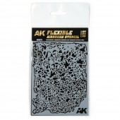 AK Interactive AK9079 Flexible Airbrush Stencil 1/20 - 1/24 - 1/35