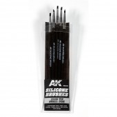 AK Interactive AK9087 SET OF 5 SILICONE BRUSHES HARD TIP SMALL
