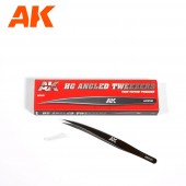 AK Interactive AK9161 HG Angled Tweezers 01 Thin Tipped