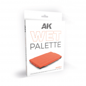 AK Interactive AK9510 Wet Palette (23,5 x 17,5 x 2,5 cm) with 40 papers sheets and 2 sponges