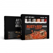 AK Interactive AKABT304 RUST & RED COLORS SET - ABT 502 OILS