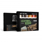 AK Interactive AKABT311 LEATHER & WOOD COLORS SET - ABT 502 OILS