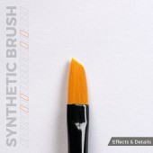 AK Interactive AKB010 AK SYNTHETIC BRUSH - ANGULAR