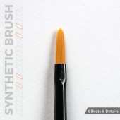 AK Interactive AKB014 AK SYNTHETIC BRUSH - FILBERT 2