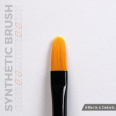 AK Interactive AKB016 AK SYNTHETIC BRUSH - FILBERT 6
