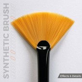 AK Interactive AKB017 AK SYNTHETIC BRUSH - FAN SHAPE