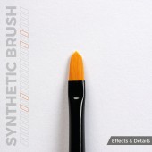 AK Interactive AKB019 AK SYNTHETIC BRUSH - HAMMER