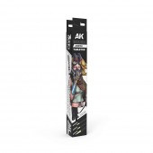 AK Interactive AKB102 TABLETOP SYNTETHIC BRUSHES SET (3 brushes)