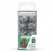AK Interactive AKBIT0003 ROCKS & TORS pcs.BASING BITS 12 pcs.