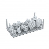 AK Interactive AKBIT0003 ROCKS & TORS pcs.BASING BITS 12 pcs.