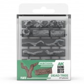 AK Interactive AKBIT0006 DEAD TREE BASING pcs.BASING BITS 17 pcs.