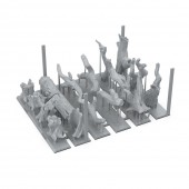 AK Interactive AKBIT0006 DEAD TREE BASING pcs.BASING BITS 17 pcs.