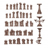 AK Interactive AKBIT0008 CANDLES pcs.BASING BITS 73 pcs.