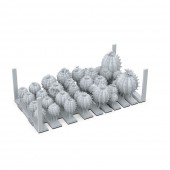 AK Interactive AKBIT0010 CACTUS BARREL pcs.BASING BITS 20 pcs.